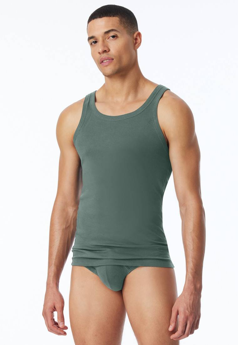 Schiesser Tank Top grün - Revival Ludwig Riesige Ersparnisse
