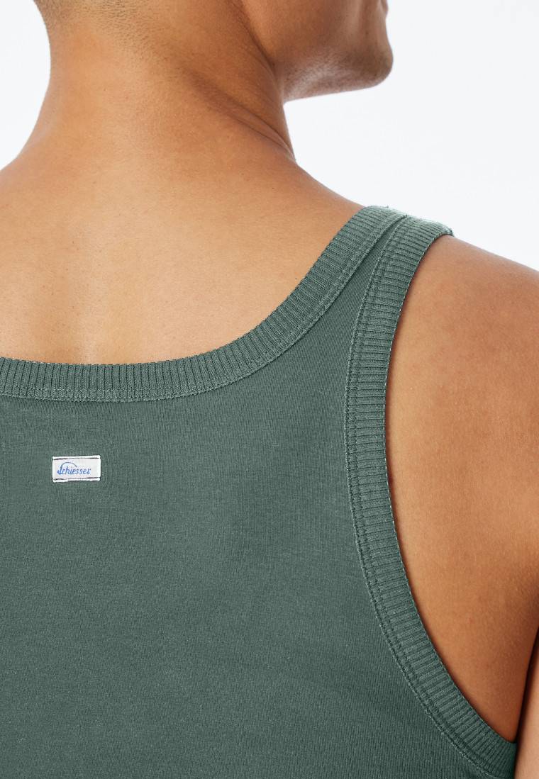 Schiesser Tank Top grün - Revival Ludwig Riesige Ersparnisse