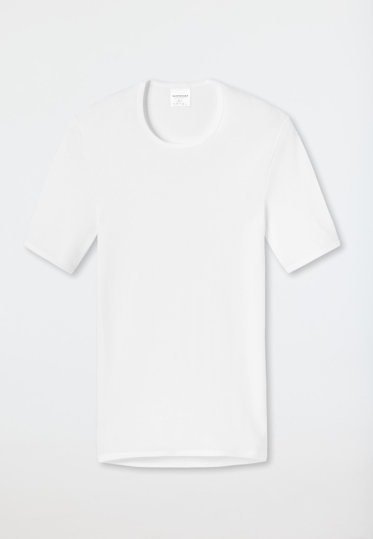 Schiesser Shirt kurzarm Feinripp weiß - Original Classics VIP-Rabatte