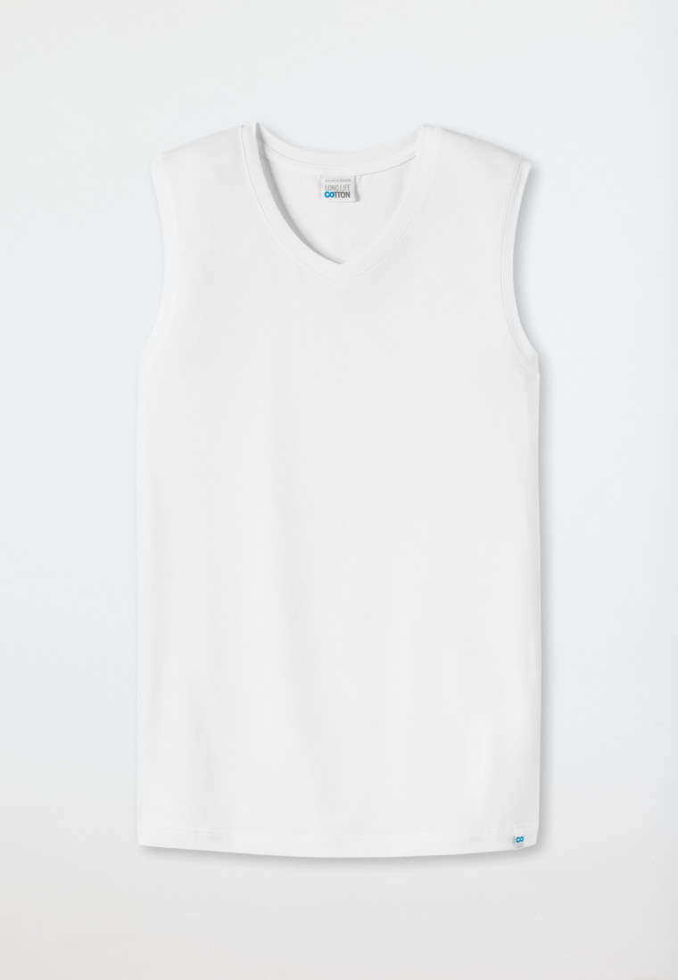 Schiesser Tank Top weiß - Long Life Cotton Super Sparpreis