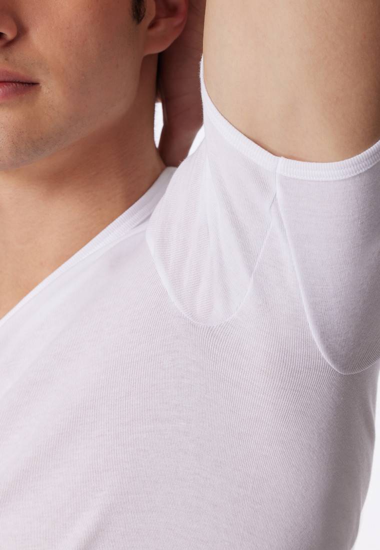 Schiesser Shirt kurzarm V-Ausschnitt Feinripp weiß - Original Classics JETZT KAUFEN