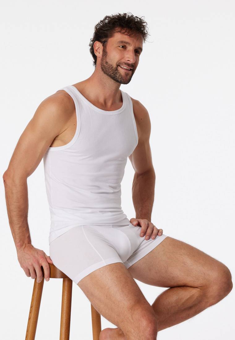 Schiesser Unterhemden 2er-Pack Organic Cotton weiß – 95/5 Sonderangebot der Fabrik