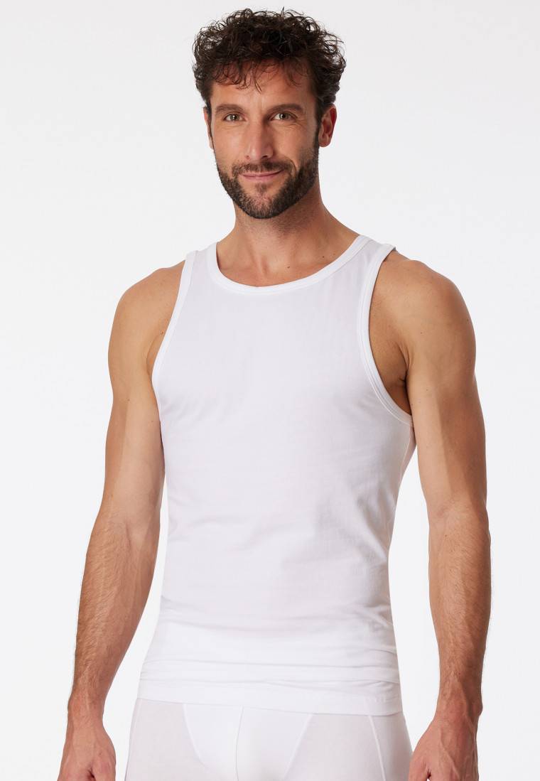 Schiesser Unterhemden 2er-Pack Organic Cotton weiß – 95/5 Sonderangebot der Fabrik
