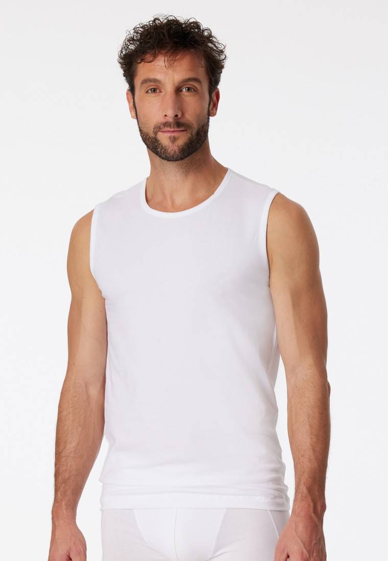 Schiesser Tank Tops 2er-Pack Organic Cotton Rundhals weiß – 95/5 Bis zu 55% Rabatt