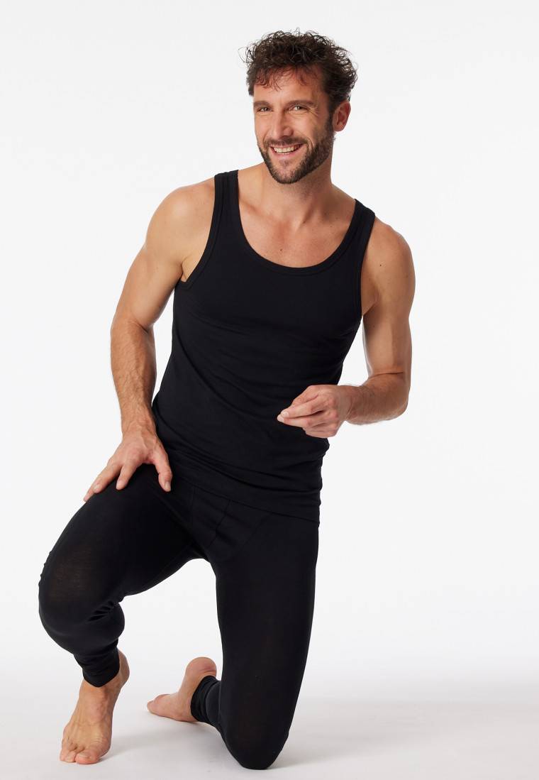 Schiesser Unterhemden 2er-Pack Organic Cotton schwarz – 95/5 Discount Store für neue Produkte