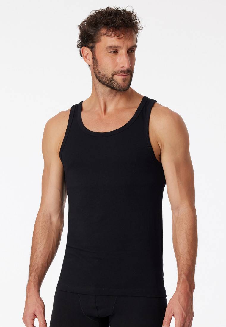 Schiesser Unterhemden 2er-Pack Organic Cotton schwarz – 95/5 Discount Store für neue Produkte
