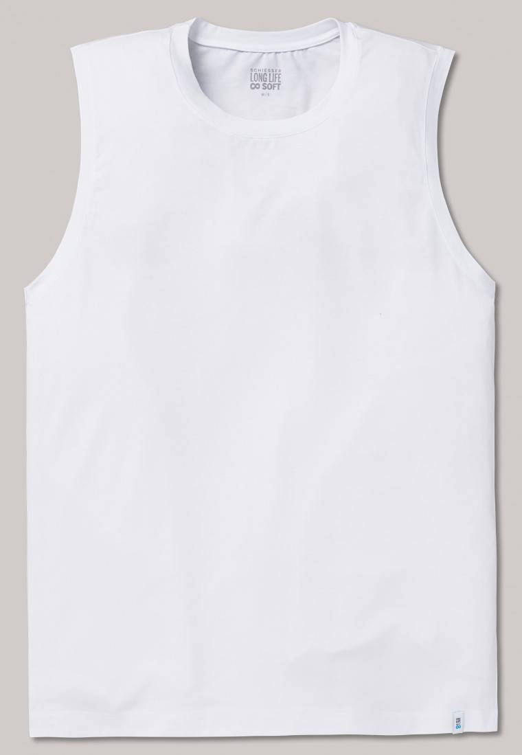 Schiesser Tank Top modische Schnittform weiß - Long Life Soft zollfrei