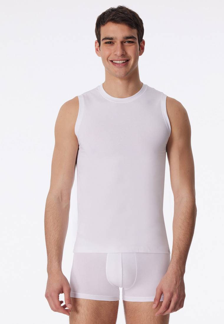 Schiesser Tank Top modische Schnittform weiß - Long Life Soft Online