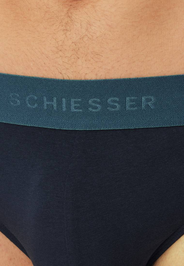 Schiesser Rio-Slips 3er-Pack Organic Cotton Webgummibund mehrfarbig - 95/5 im Angebot