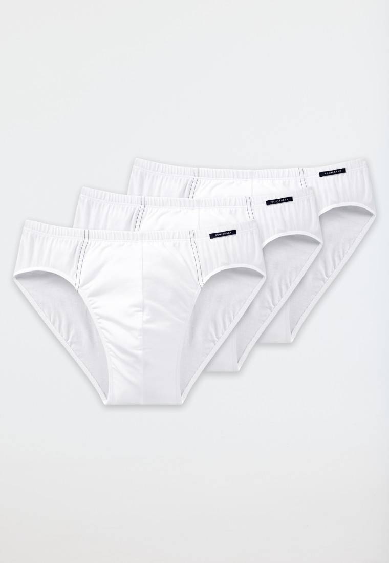 Schiesser Supermini 3er-Pack weiß - Essentials Fabrikpreis