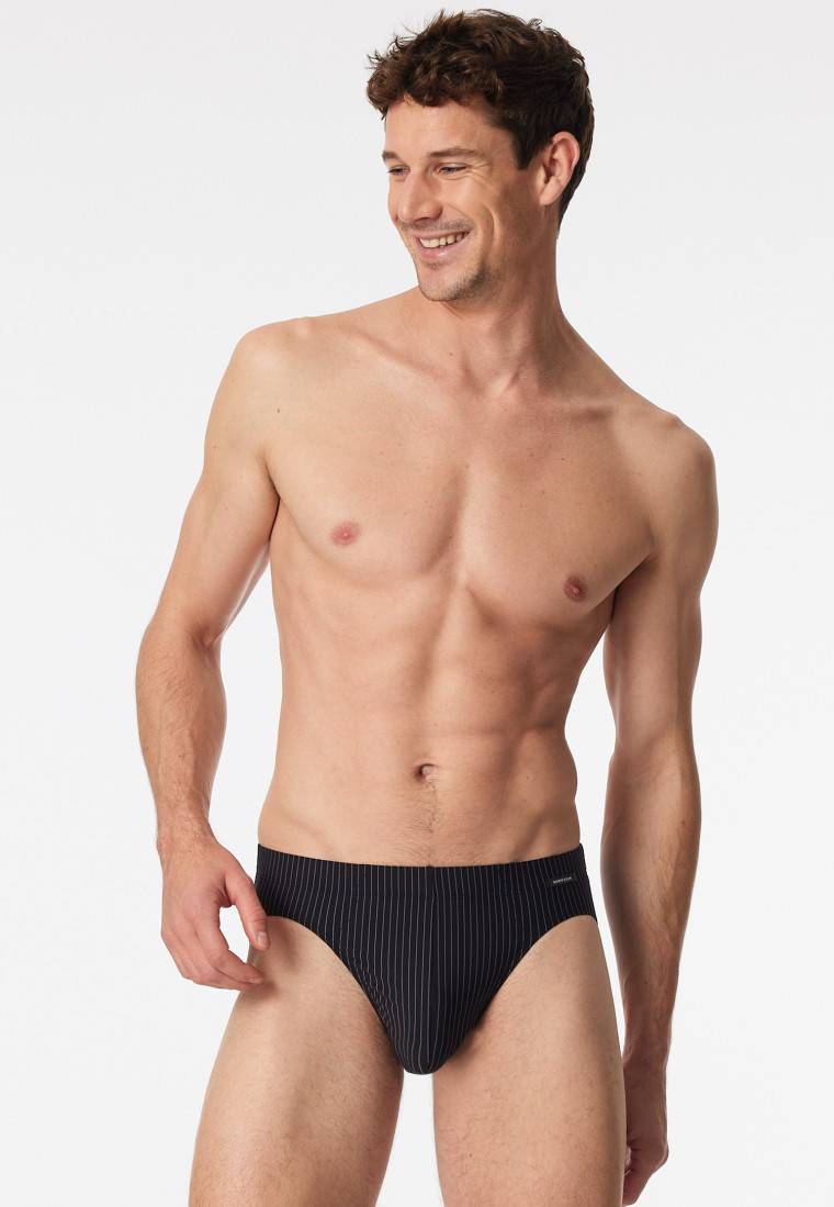 Schiesser Rio-Slip schwarz gestreift - Pure Micro Flash Sale