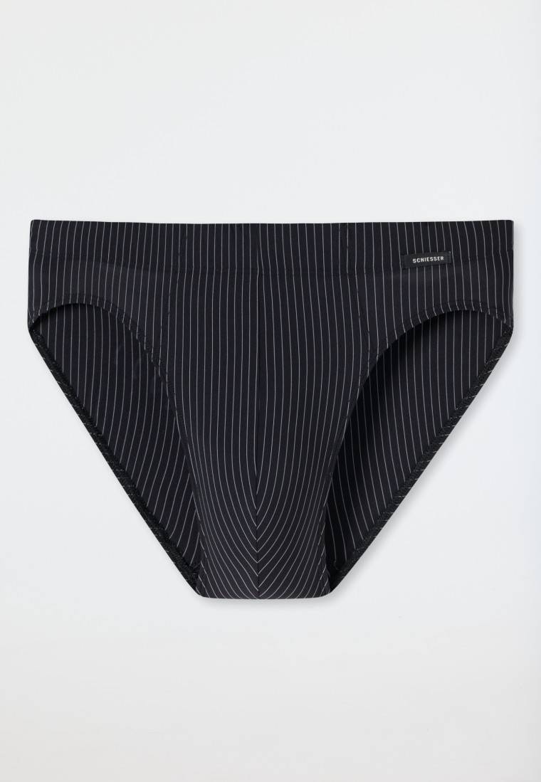 Schiesser Rio-Slip schwarz gestreift - Pure Micro Flash Sale