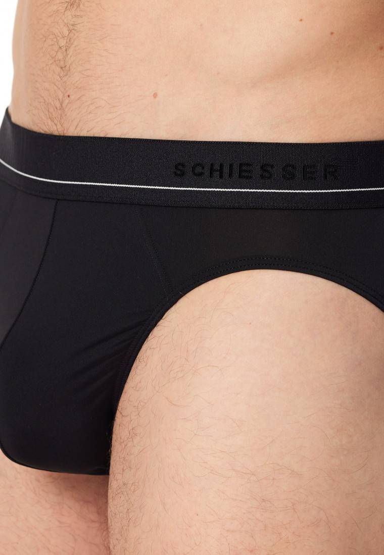 Schiesser Rio-Slip schwarz - Pure Micro Exklusivangebot