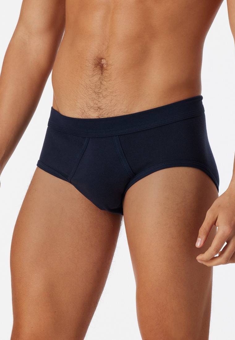 Schiesser Sportslips 2er Pack mit Eingriff navy - Essentials Feinripp Black Friday