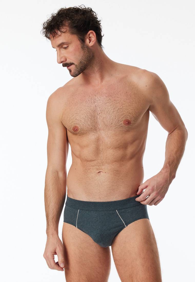 Schiesser Minislip blau-meliert - Comfort Fit Valentinstagsangebot