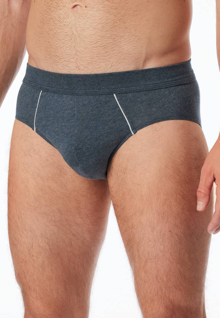 Schiesser Minislip blau-meliert - Comfort Fit Valentinstagsangebot