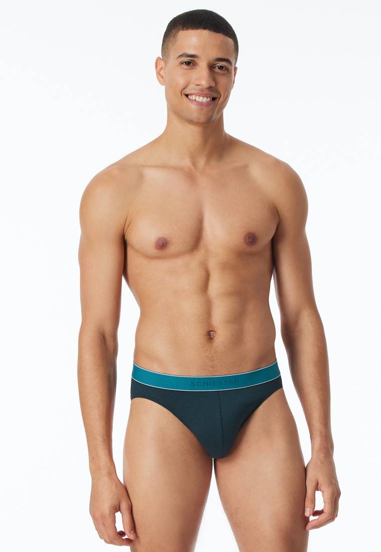 Schiesser Rio-Slip Modal gestreift petrol - Duality Function Heißer Verkauf
