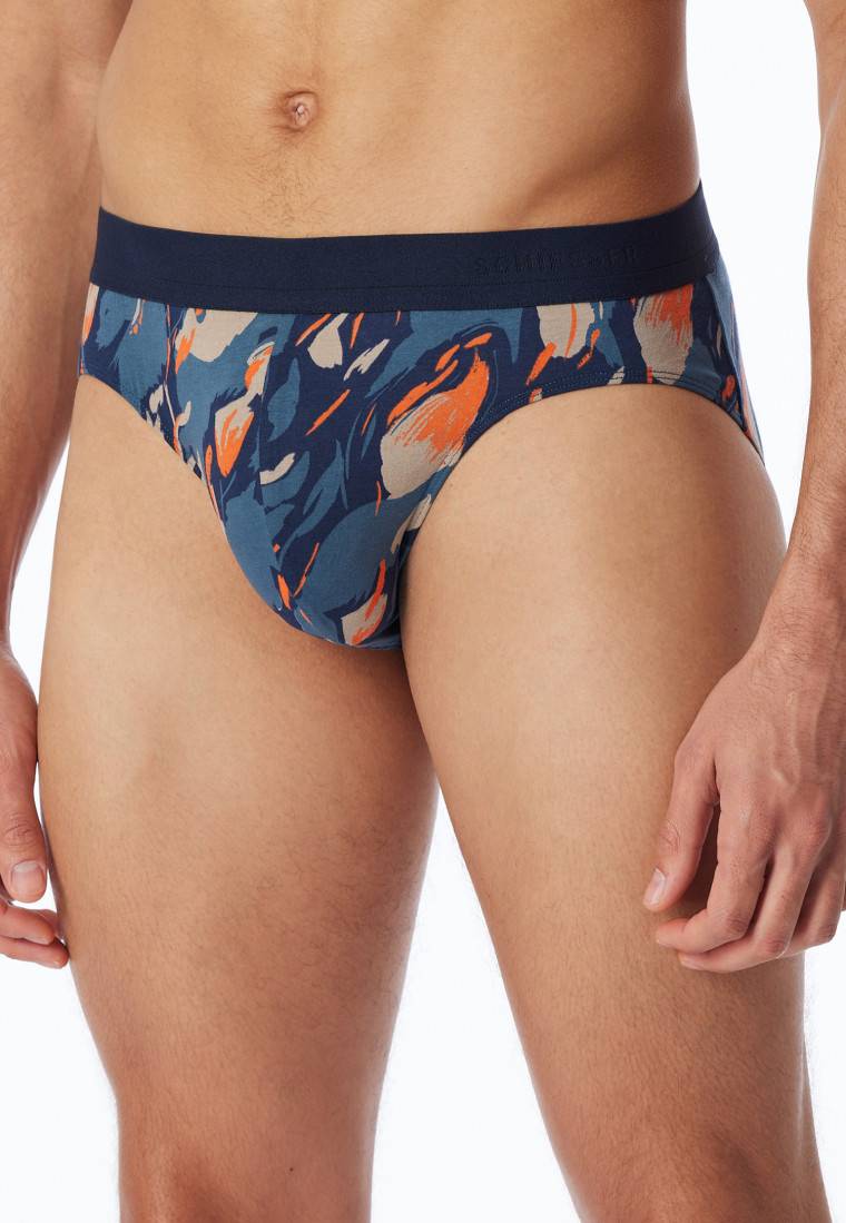 Schiesser Rio-Slip atlantikblau gemustert - 95/5 Neuheiten