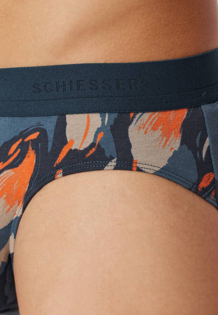 Schiesser Rio-Slip atlantikblau gemustert - 95/5 Neuheiten