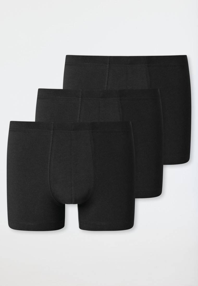 Schiesser Shorts 3er-Pack Organic Cotton schwarz - 95/5 VIP-Rabatte