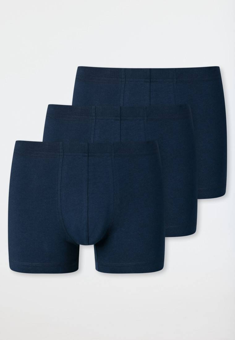 Schiesser Shorts 3er-Pack Organic Cotton dunkelblau - 95/5 Letzte 3 Tage