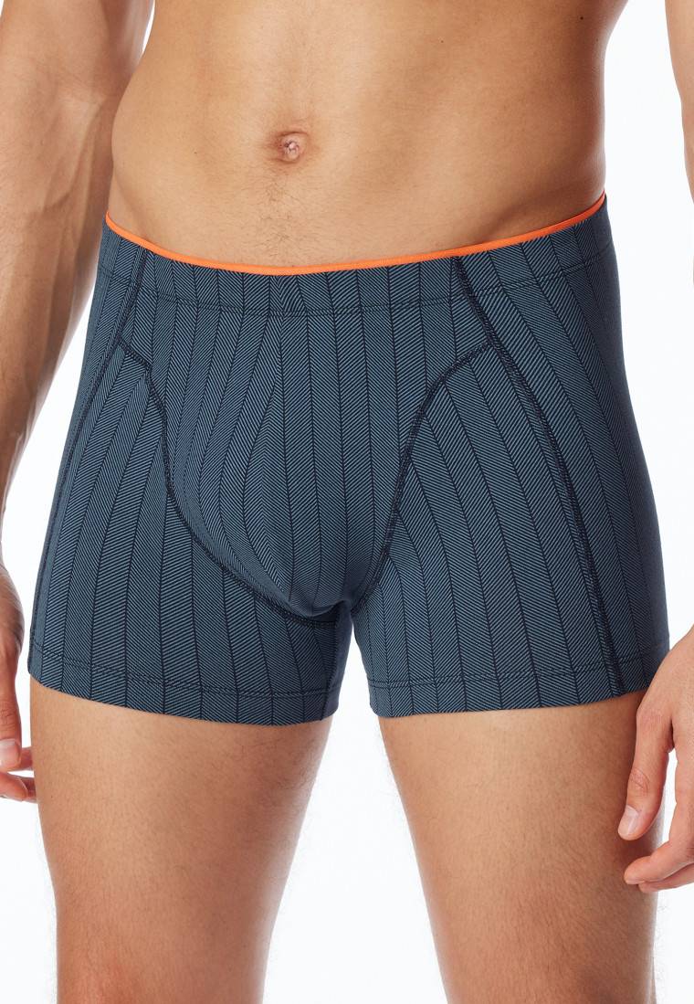 Schiesser Shorts Organic Cotton gestreift blaugrau - 95/5 JETZT KAUFEN