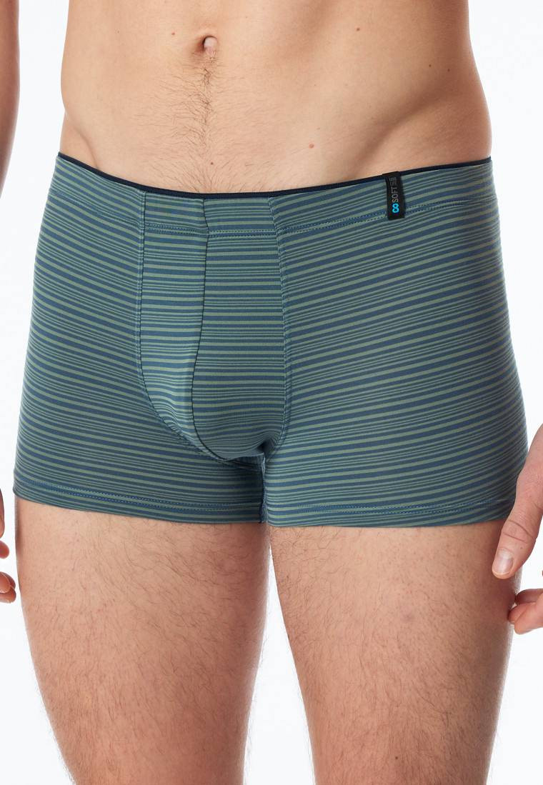 Schiesser Shorts Modal Streifen linde - Long Life Soft Letzter Tag