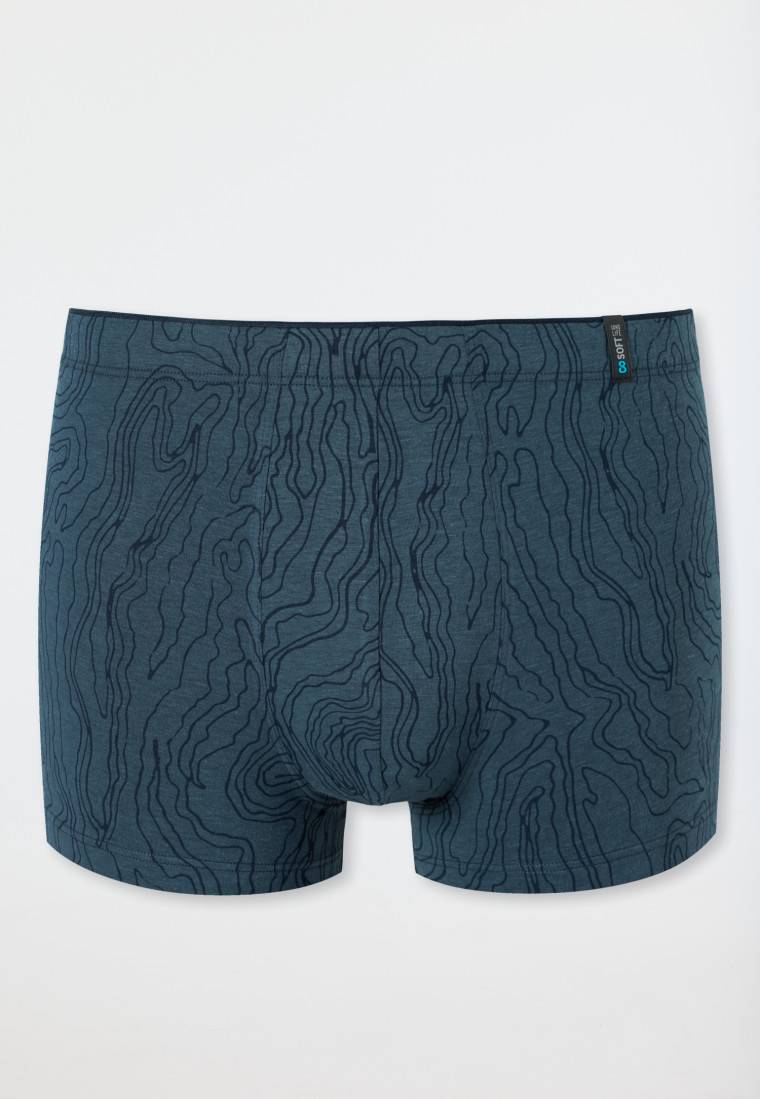 Schiesser Shorts Modal gemustert dunkelblau - Long Life Soft Zeitbegrenzte Promotion