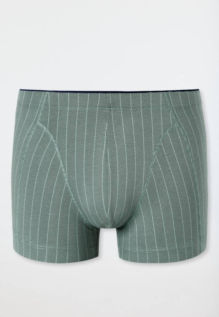 Schiesser Shorts Organic Cotton gestreift linde - 95/5 Nur für heute