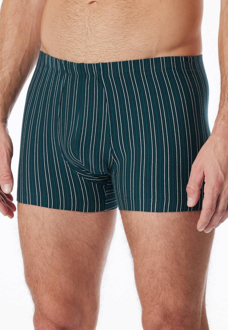 Schiesser Shorts 3er-Pack Organic Cotton uni/geringelt mehrfarbig - 95/5 Sonderangebot der Fabrik