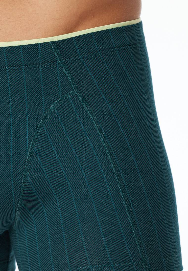 Schiesser Shorts Organic Cotton gestreift petrol - 95/5 Bis zu 55% Rabatt