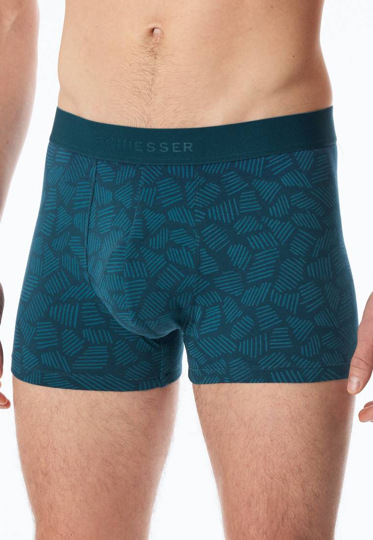 Schiesser Shorts 3er-Pack Organic Cotton Webgummibund uni/gemustert mehrfarbig - 95/5 Nur noch ein Tag übrig