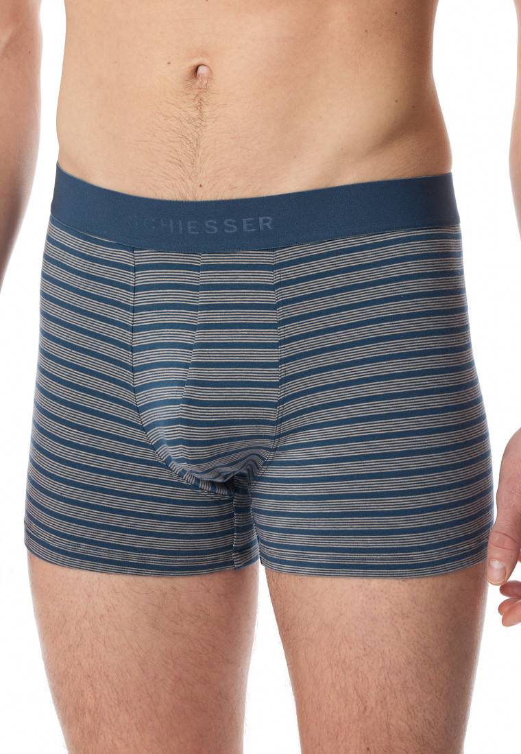 Schiesser Shorts 3er-Pack Organic Cotton Webgummibund uni/gestreift mehrfarbig - 95/5 Clearance-Verkauf