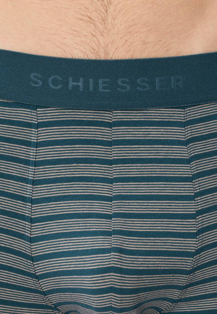 Schiesser Shorts 3er-Pack Organic Cotton Webgummibund uni/gestreift mehrfarbig - 95/5 Clearance-Verkauf