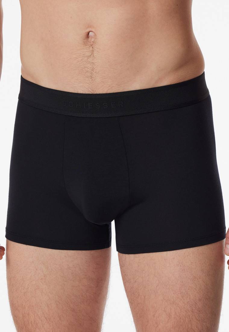Schiesser Shorts schwarz - Premium Modal 2025