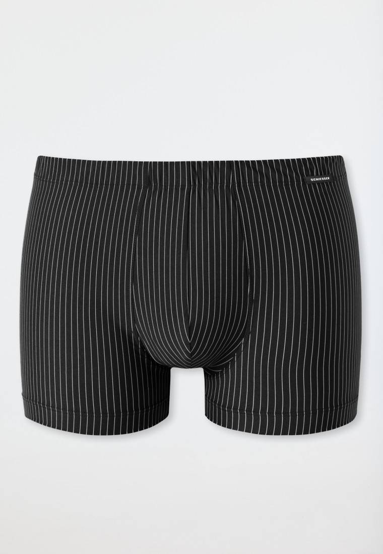 Schiesser Shorts schwarz gestreift - Pure Micro Online