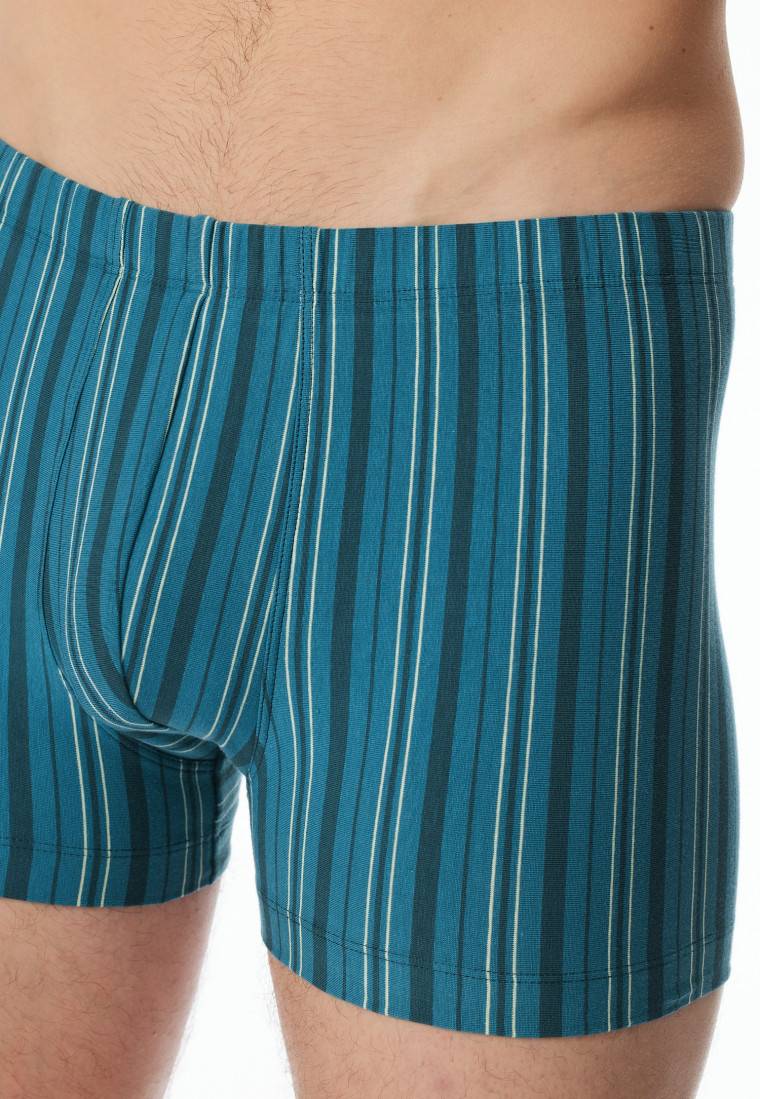 Schiesser Shorts blaugrün gestreift - 95/5 Verkauf