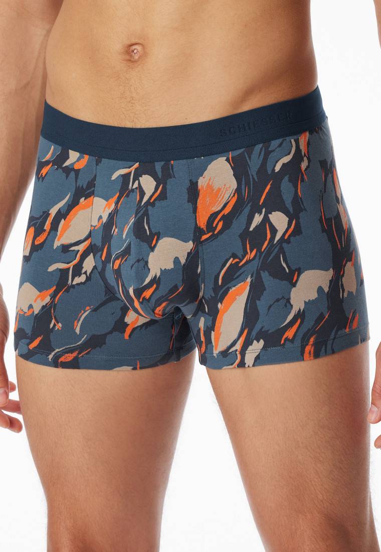 Schiesser Shorts atlantikblau gemustert - 95/5 Meist gekauft