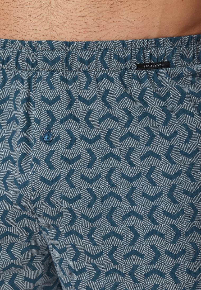 Schiesser Boxershorts 2er-Pack Jersey uni gemustert - Boxershorts Multipacks Blitzverkäufe
