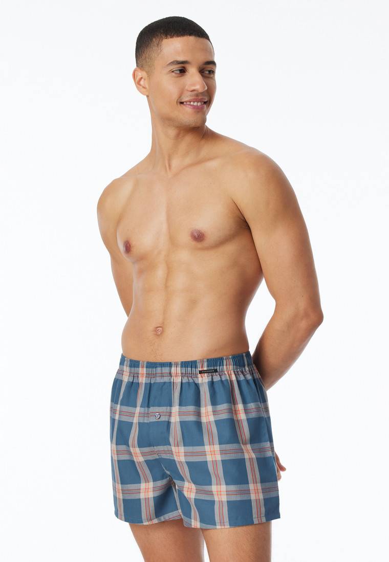 Schiesser Boxershorts 2er-Pack Webware uni & kariert - Boxershorts Multipacks Günstig kaufen