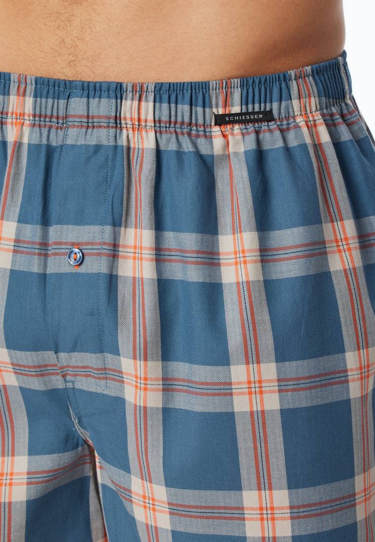 Schiesser Boxershorts 2er-Pack Webware uni & kariert - Boxershorts Multipacks Günstig kaufen