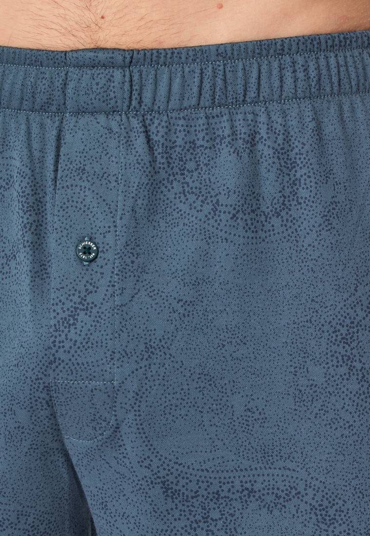Schiesser Boxershorts Interlock Paisley nachtblau - Fine Interlock Exklusivangebot