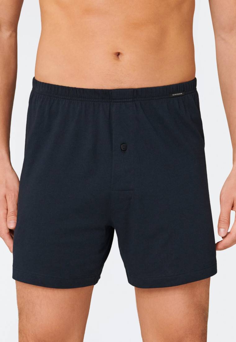 Schiesser Boxershorts 2er-Pack Jersey dunkelblau - Boxershorts Multipack Black Friday