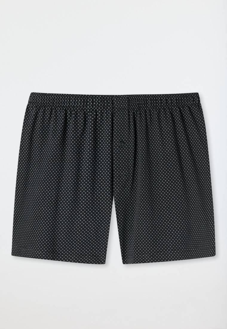 Schiesser Boxershorts Jersey schwarz gemustert - Cotton Casuals Osterangebot