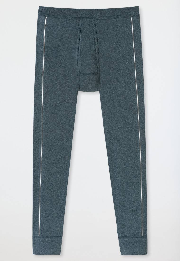 Schiesser Hose lang blau-meliert - Comfort Fit Lagerräumung