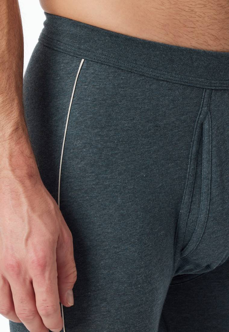 Schiesser Hose lang blau-meliert - Comfort Fit Lagerräumung