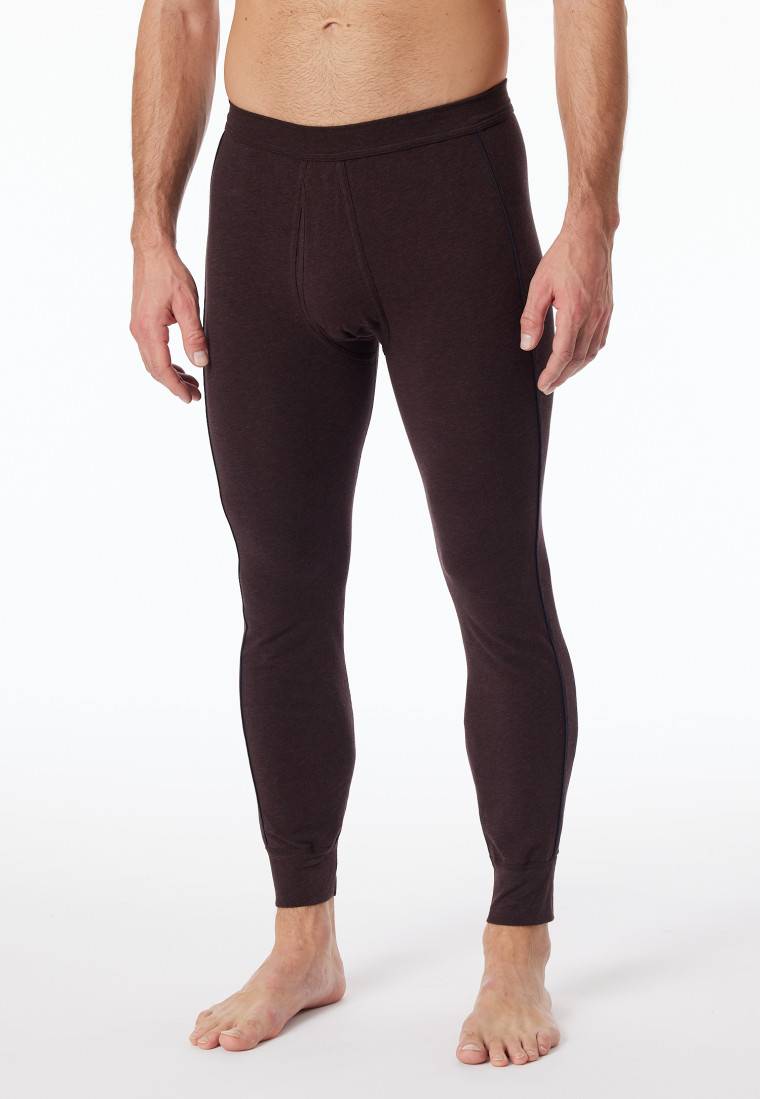 Schiesser Hose lang braun-meliert - Comfort Fit Top Angebot