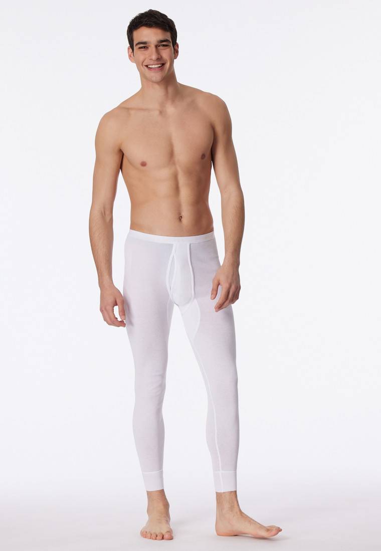 Schiesser Unterhose lang mit Eingriff weiß - Original Doppelripp Zeitlich begrenztes Angebot