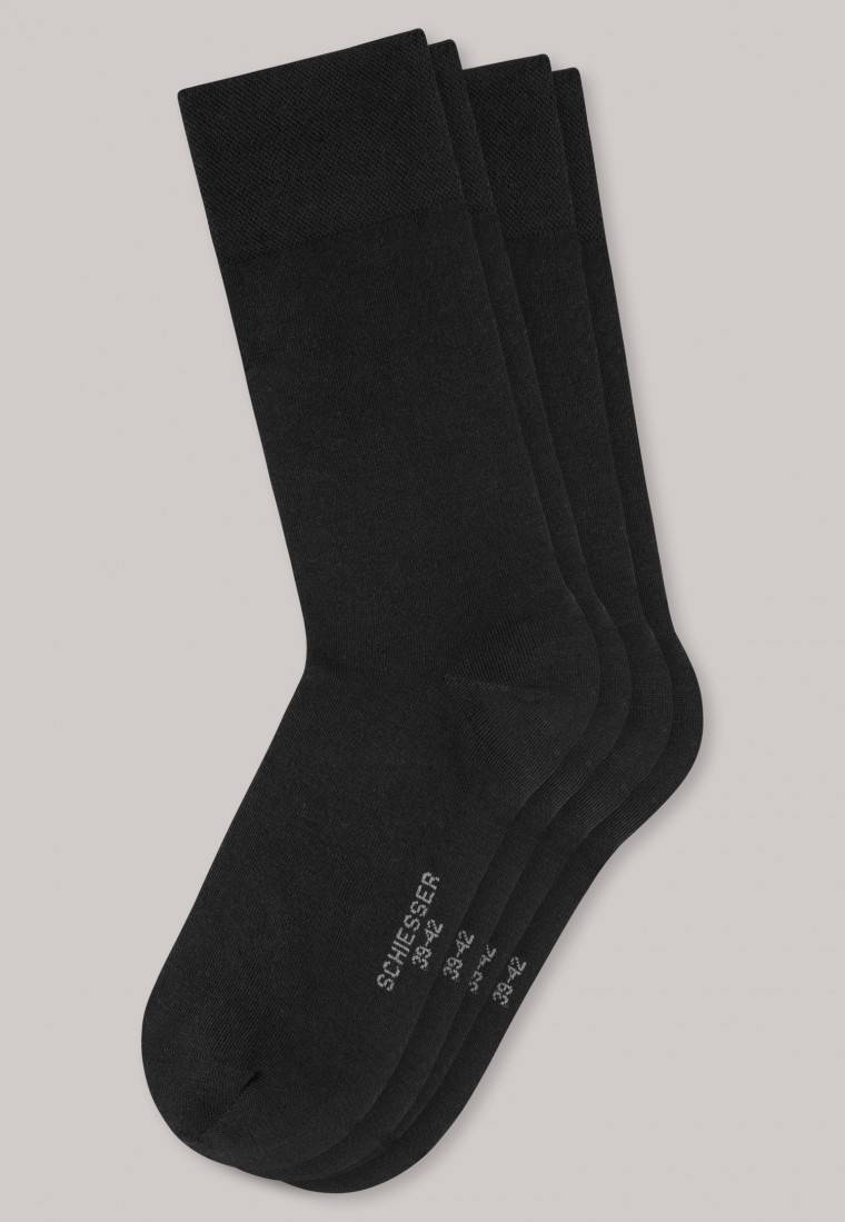 Schiesser Herrensocken 2er-Pack schwarz - Long Life Cool Letzte 3 Tage