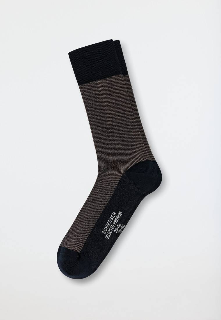 Schiesser Herrensocken merzerisierte Baumwolle gerippt sahara - selected! premium Bis zu 60% Rabatt